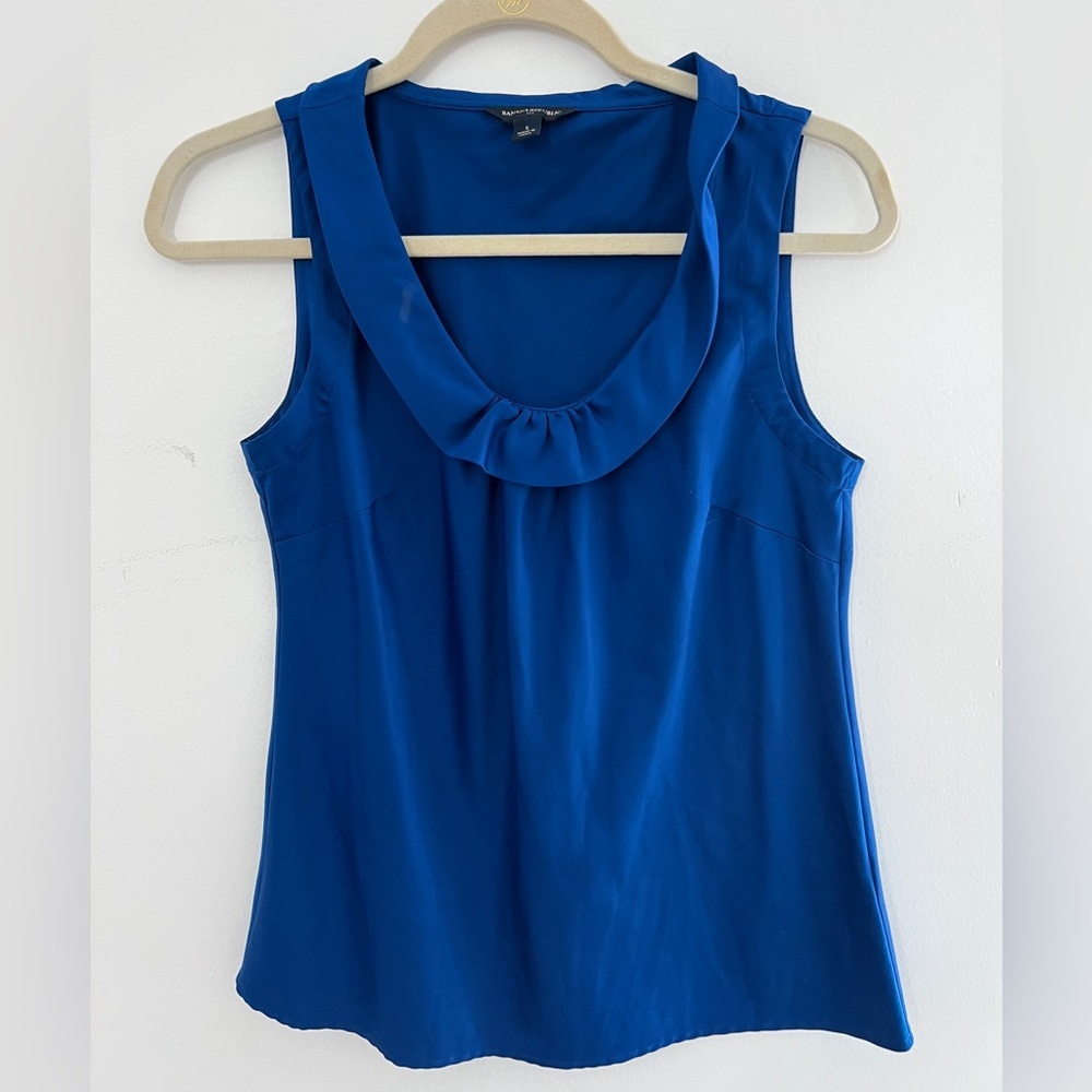 Banana Republic Royal Blue Sleeveless Blouse